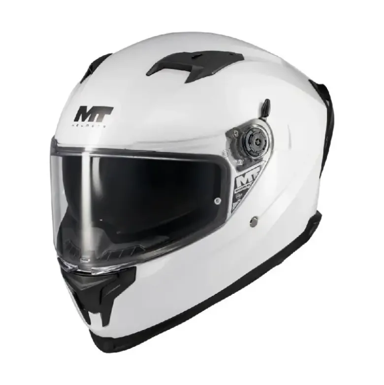 Casco Integrale Mt Helmets Ff128Sv Braker A0 Sv Pure Bianco Lucido