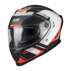 Casco Integrale Mt Helmets Ff128Sv Braker Sv B5 Inception Grigio Nero Bianco Arancione Opaco