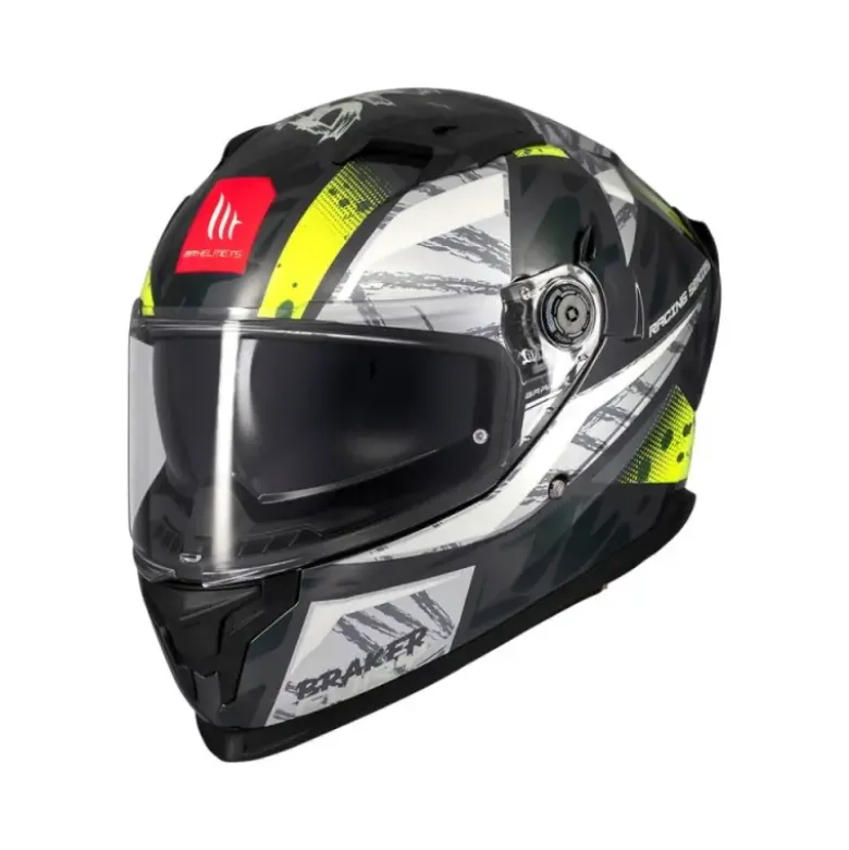 Casco Integrale Mt Helmets Ff128Sv Braker Sv Fury C6 Lucido