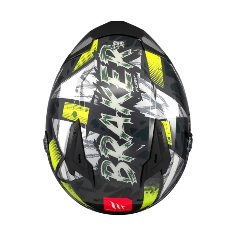 Casco Integrale Mt Helmets Ff128Sv Braker Sv Fury C6 Lucido