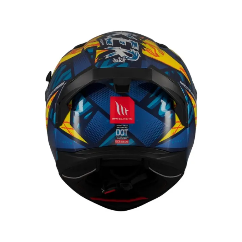 Casco Integrale Mt Helmets Ff128Sv Braker Sv Fury C17 Lucido