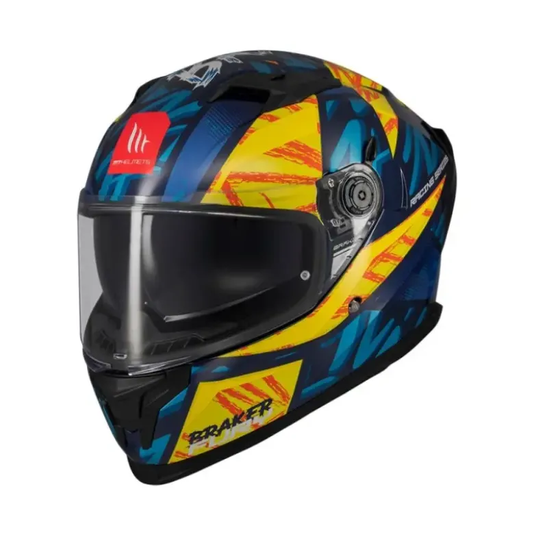 Casco Integrale Mt Helmets Ff128Sv Braker Sv Fury C17 Lucido