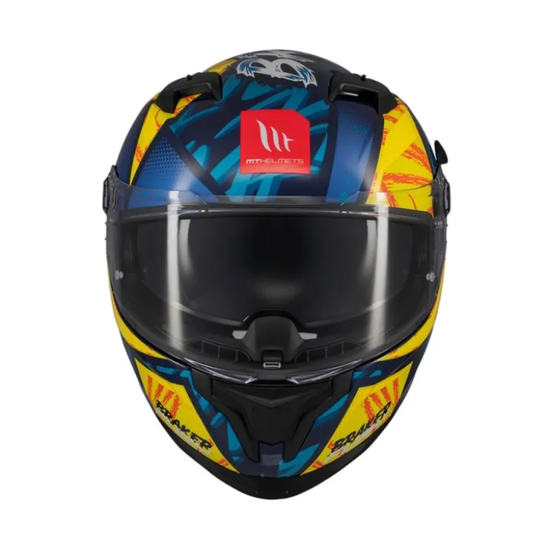 Casco Integrale Mt Helmets Ff128Sv Braker Sv Fury C17 Lucido