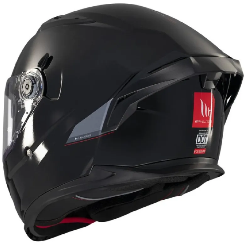 Casco Integrale Mt Helmets Ff128Sv Braker Sv Solid A1 Lucido Nero
