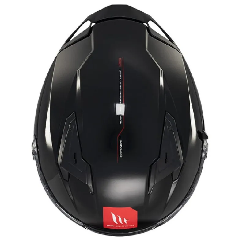 Casco Integrale Mt Helmets Ff128Sv Braker Sv Solid A1 Lucido Nero