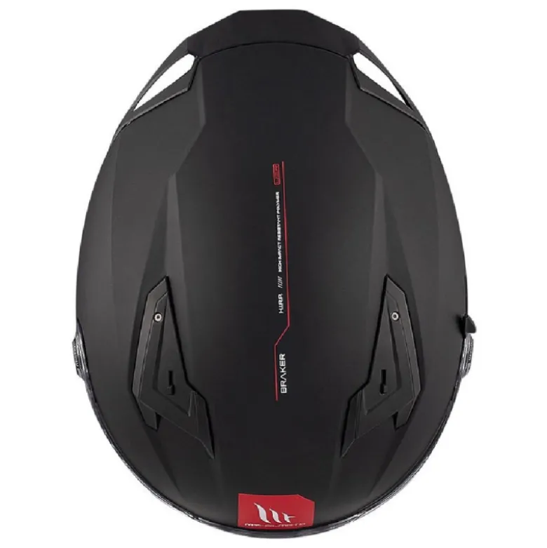 Casco Integrale Mt Helmets Ff128Sv Braker Sv Solid A1 Opaco Nero Opaco