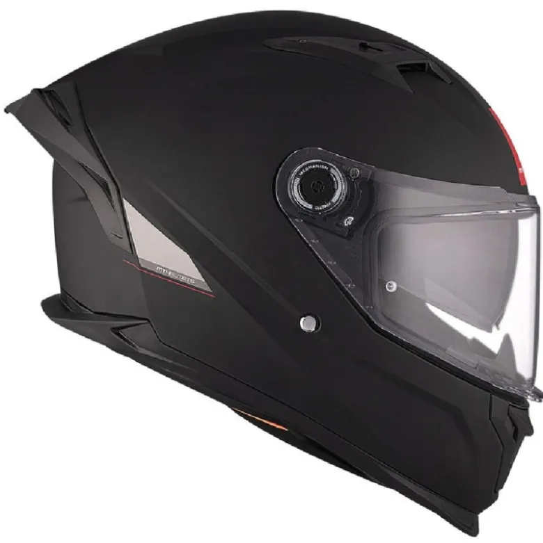 Casco Integrale Mt Helmets Ff128Sv Braker Sv Solid A1 Opaco Nero Opaco