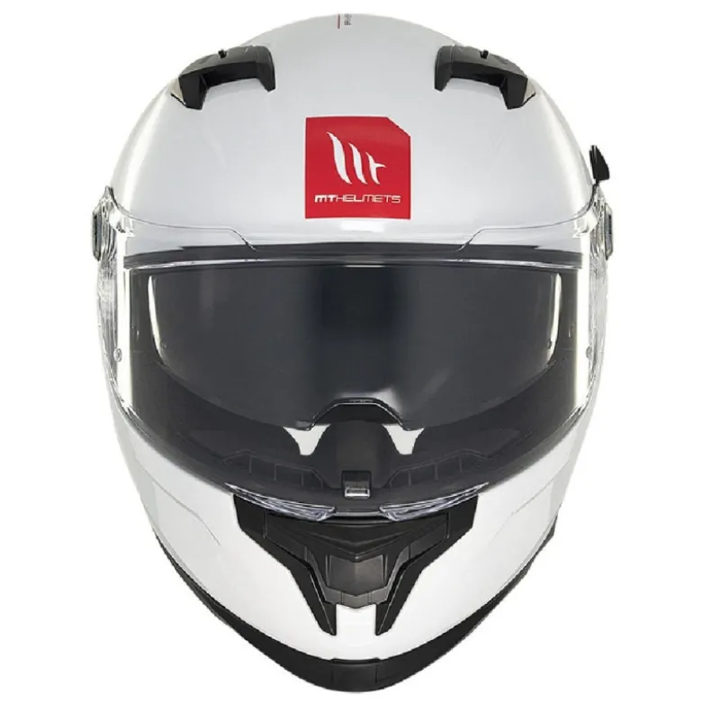 Casco Integrale Mt Helmets Ff128Sv Braker Sv Solid A0 Perla Lucido Bianco
