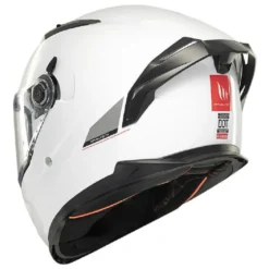 Casco Integrale Mt Helmets Ff128Sv Braker Sv Solid A0 Perla Lucido Bianco