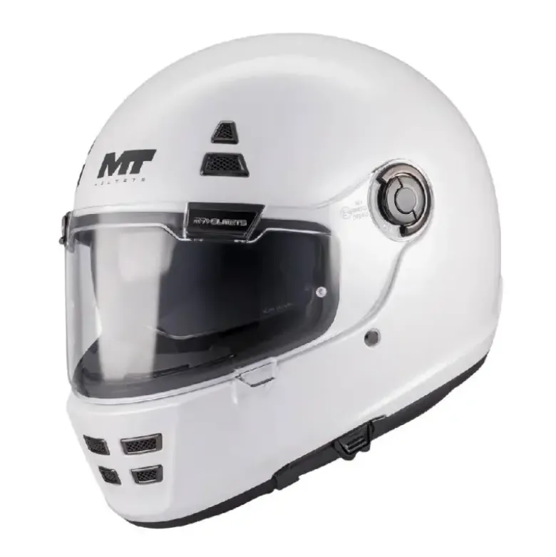 Casco Integrale Mt Helmets Ff119Sv Jarama A0 Sv Pure Lucido Bianco