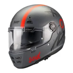 Casco Integrale Mt Helmets Ff119Sv Jarama C15 Sv Papercut Grigio Opaco