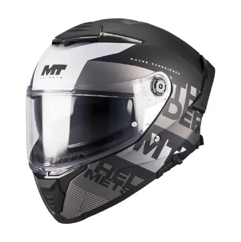 Casco Integrale Mt Helmets Ff118Sv Thunder 4 B2 Sv Waves Grigio Opaco