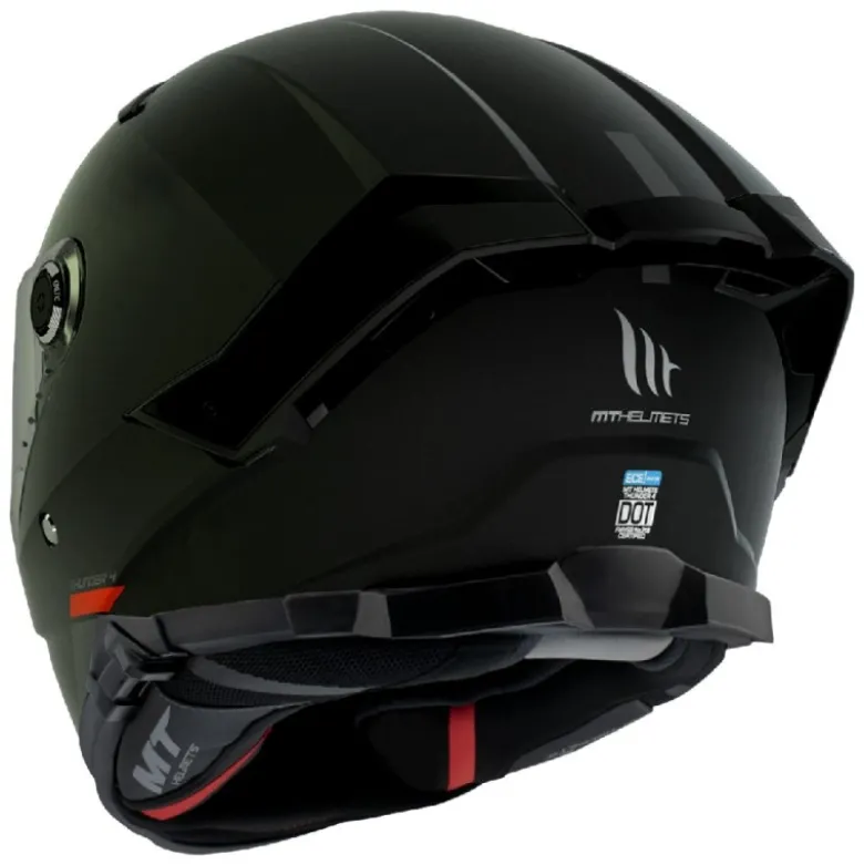 Casco Integrale Mt Helmets Ff118Sv Thunder 4 Sv A1 Solid Nero Opaco