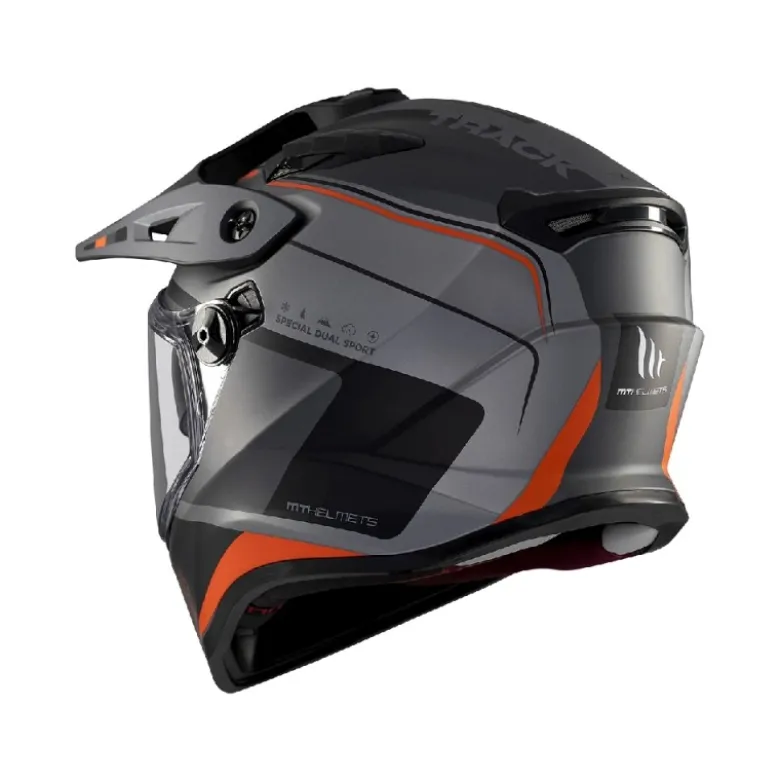 Casco Integrale Mt Helmets Hs218Sv Track B5 Sv Aries Lucido