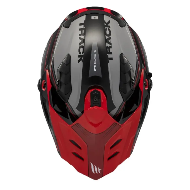 Casco Integrale Mt Helmets Hs218Sv Track B3 Sv Aries Lucido