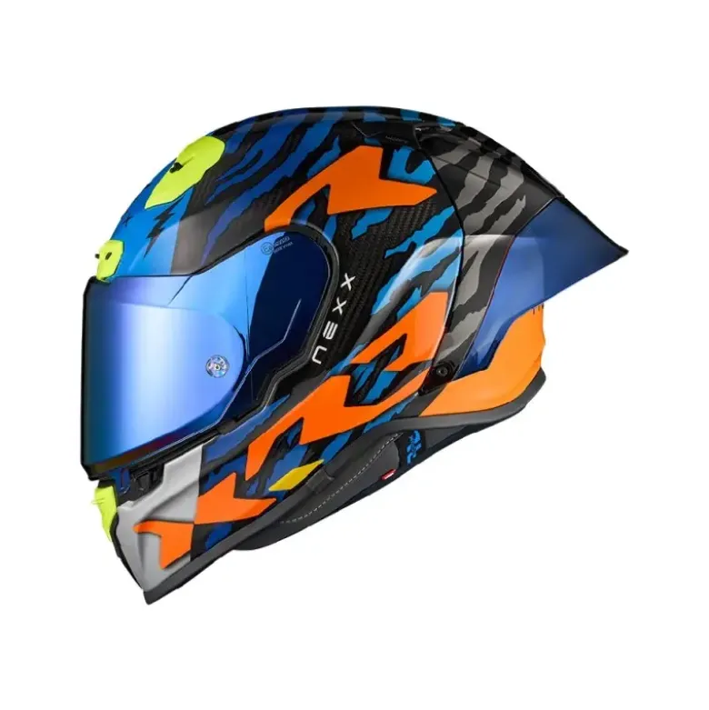 Casco Integrale Nexx X.R3R Ziger Arancione Blu