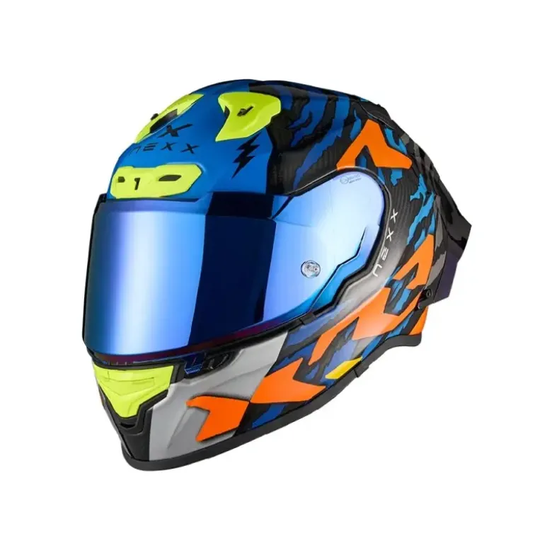 Casco Integrale Nexx X.R3R Ziger Arancione Blu