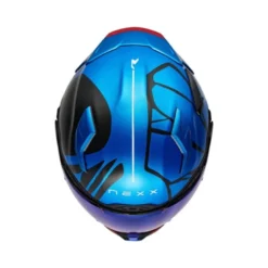 Casco Integrale Nexx X.Wst3 B-Side Sky Blu Nero Opaco