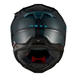 Casco Integrale Nexx X.WST3 Hadal Carbonio Blu Verde Acqua