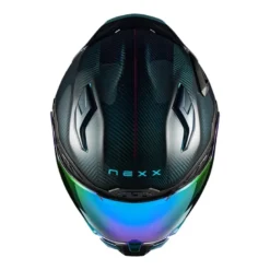 Casco Integrale Nexx X.WST3 Hadal Carbonio Blu Verde Acqua