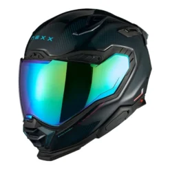 Casco Integrale Nexx X.WST3 Hadal Carbonio Blu Verde Acqua