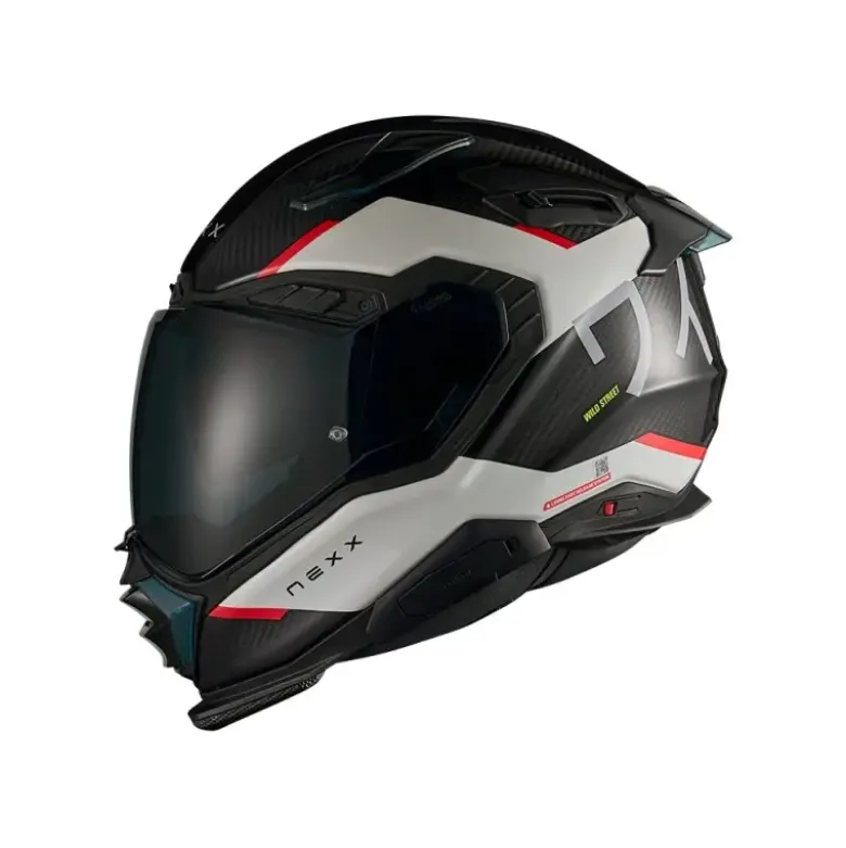 Casco Integrale Nexx X.Wst3 Manga Bianco Rosso
