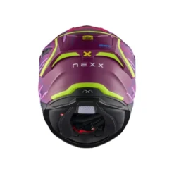 Casco integrale Nexx Y.100R Urbangram  Aubergine Neon Opaco