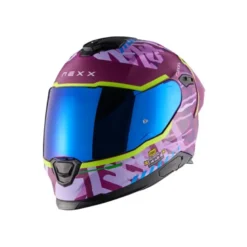 Casco integrale Nexx Y.100R Urbangram Aubergine Neon Opaco