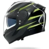 Casco Integrale Nolan N80-8 Fervo 354 Nero Antracite Verde Impulso Cromato Lucido