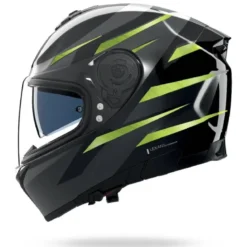 Casco Integrale Nolan N80-8 Fervo 354 Nero Antracite Verde Impulso Cromato Lucido