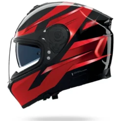 Casco Integrale Nolan N80-8 Fervo 355 Nero Rosso Cromato Lucido