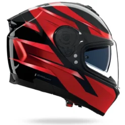 Casco Integrale Nolan N80-8 Fervo 355 Nero Rosso Cromato Lucido