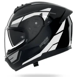 Casco Integrale Nolan N60-6 Sincrono 353 Nero Bianco Lucido