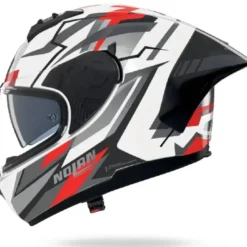Casco Integrale Nolan N60-6 Sport Corsa 356 Bianco Nero Rosso