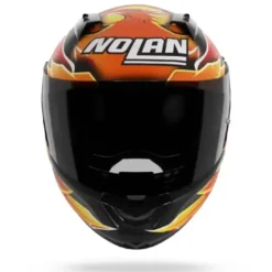 Casco Integrale Nolan N60-6 Sport Replica Iannone 360 Nero Rosso Arancione Giallo