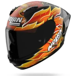Casco Integrale Nolan N60-6 Sport Replica Iannone 360 Nero Rosso Arancione Giallo