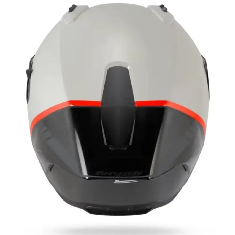 Casco Integrale Nolan N60-6 Sport Verniciatura Speciale 347 Bianco Perla Nero Arancione