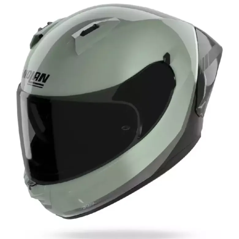 Casco Integrale Nolan N60-6 Sport Verniciatura Speciale 352 Verde Grigio Nero Antracite
