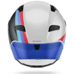 Casco Integrale Nolan X-804 RS Gemini 365 Carbonio Bianco Blu Rosso Lucido