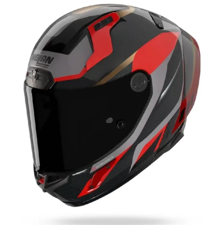 Casco Integrale Nolan X-804 RS Lesmo 362 Carbonio Rosso Grigio Oro