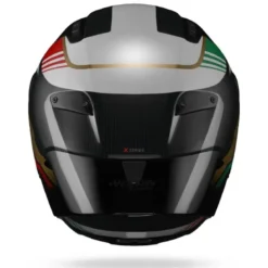 Casco Integrale Nolan X-804 RS Piega 367 Carbonio Oro Rosso Verde Metallo Lucido