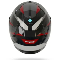 Casco Integrale Nolan X-904 Ultra Carbon Calibro Quin 354 Carbonio Antracite Rosso Lucido