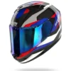 Casco Integrale Nolan X-904 Ultra Carbon Calibro Quin 356 Carbonio Antracite Blu Rosso Lucido