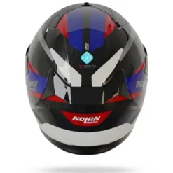 Casco Integrale Nolan X-904 Ultra Carbon Calibro Quin 356 Carbonio Antracite Blu Rosso Lucido