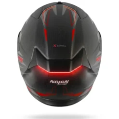 Casco Integrale Nolan X-904 Ultra Carbon Calibro Rombo I-ESS 357 Carbonio Antracite Rosso Opaco