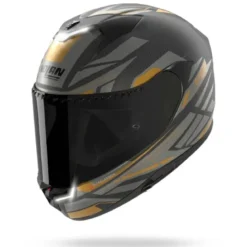 Casco Integrale Nolan X-904 Ultra Carbon Calibro Rombo I-ESS 359 Carbonio Antracite Oro Opaco