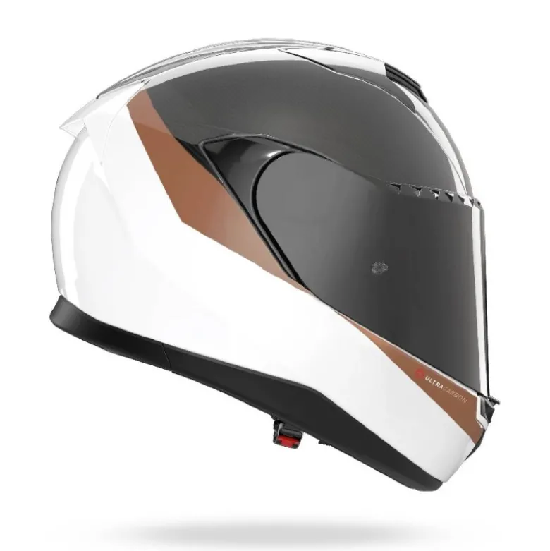 Casco Integrale Nolan X-904 Ultra Carbon Verniciatura Speciale 343 Carbonio Bianco Ocra Lucido