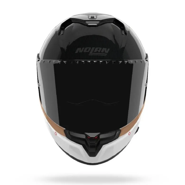 Casco Integrale Nolan X-904 Ultra Carbon Verniciatura Speciale 343 Carbonio Bianco Ocra Lucido