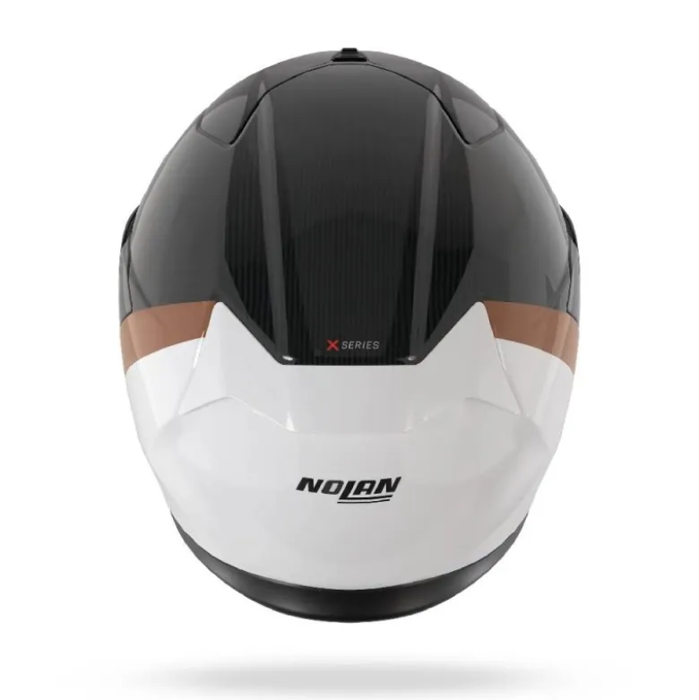 Casco Integrale Nolan X-904 Ultra Carbon Verniciatura Speciale 343 Carbonio Bianco Ocra Lucido