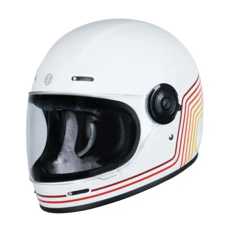 Casco Integrale Origine Vega Sunrise Rosso Bianco Lucido